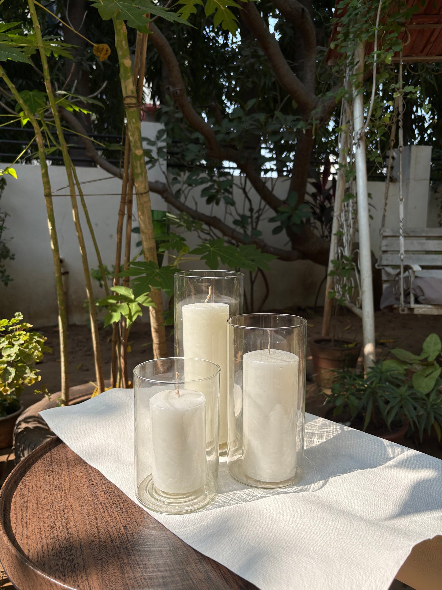 Pillars with Glass Column