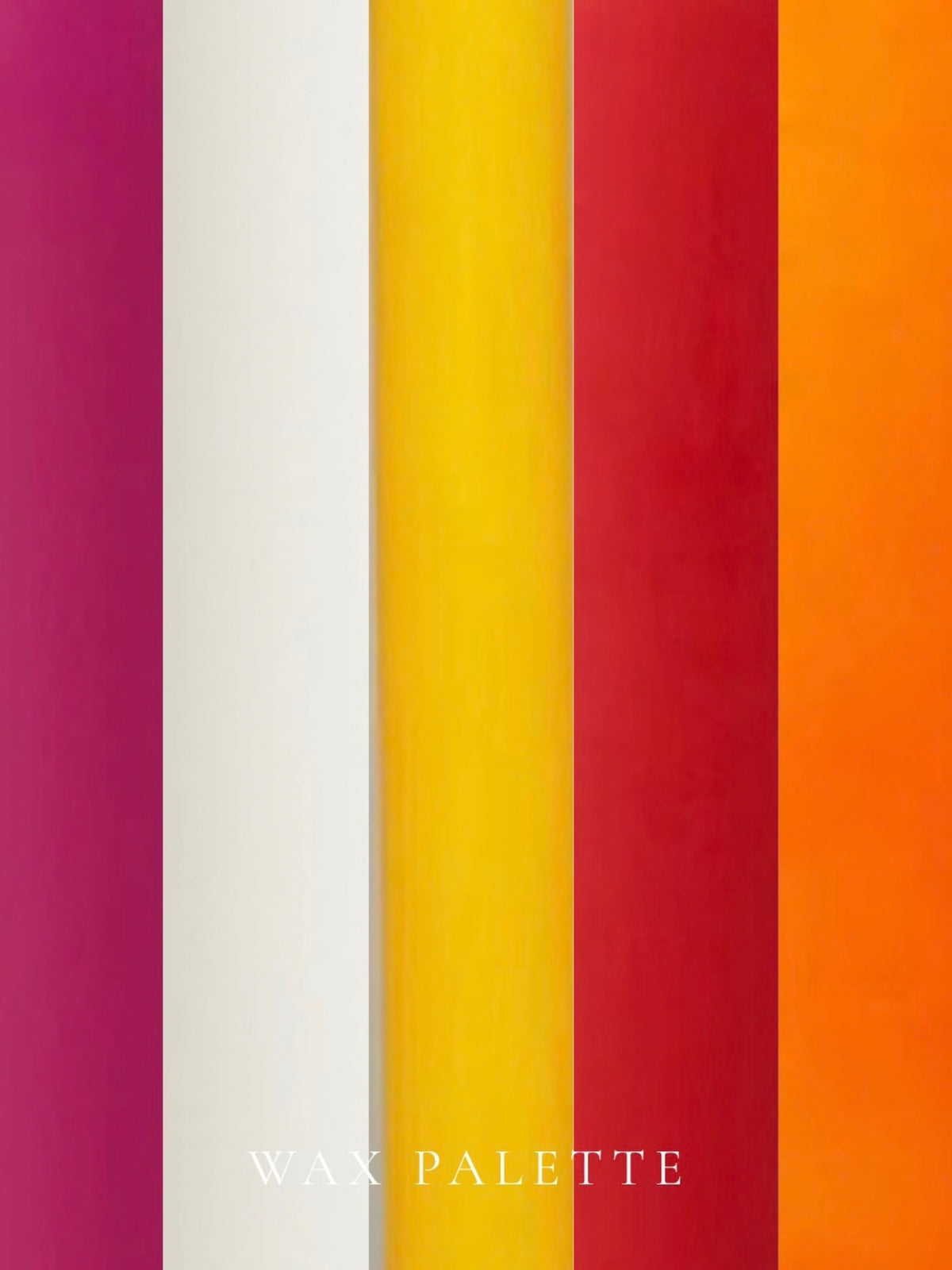 wax colours to show the true colour in which the candles can be customised.