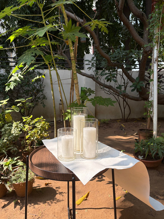 Pillars with Glass Column