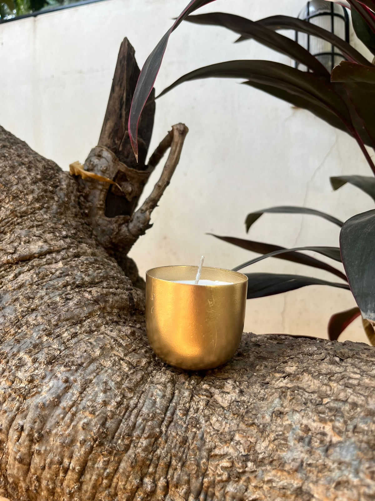 The scented metal jars by indiglow candles are inspired by Indian craft and heritage