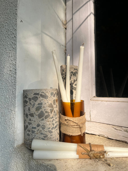 Indiglow tapered dinner candles for dining tables, celebrations and event styling.